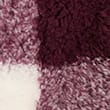 Borg Checked Jacket (2-8 Yrs), BURGUNDY MIX, swatch