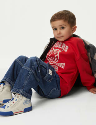 

Boys M&S Collection Denim Cargos (2-8 Yrs), Denim