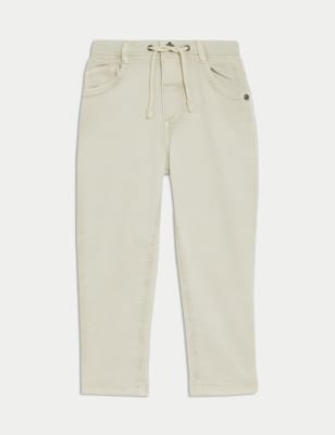 

Boys M&S Collection Skinny Cotton Rich Elasticated Waist Jeans (2-8 Yrs) - Light Grey, Light Grey