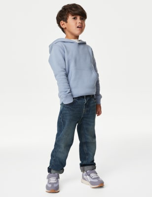 

Boys M&S Collection Relaxed Pure Cotton Elasticated Waist Jeans (2-8 Yrs) - Denim, Denim