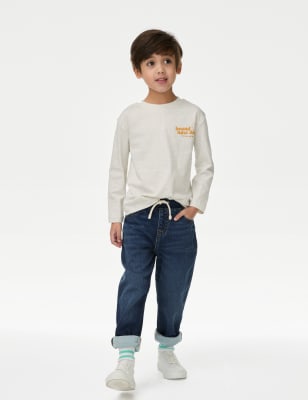 

Boys M&S Collection Relaxed Comfort Waist Denim Jeans (2-8 Yrs) - Dark Denim, Dark Denim