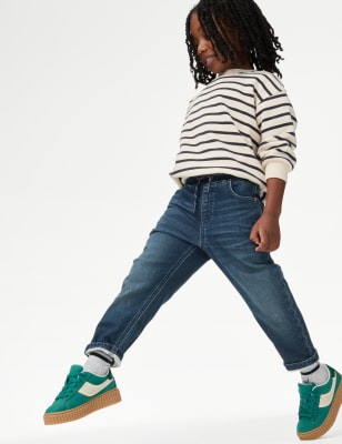 

Boys M&S Collection Cotton Rich Jeans (2-8 Yrs), Dark Denim