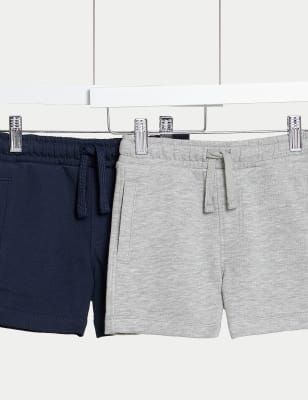 

Boys M&S Collection 2pk Cotton Rich Shorts (2-8 Yrs) - Navy/Grey, Navy/Grey