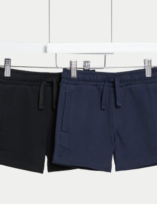 

Boys M&S Collection 2pk Cotton Rich Shorts (2-8 Yrs) - Black Mix, Black Mix