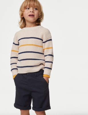 

M&S Collection Chinoshorts mit hohem Baumwollanteil (2-8 J.) - Navy, Navy