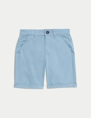 

Boys M&S Collection Cotton Rich Chino Shorts (2-8 Yrs) - Blue, Blue