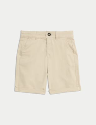 

M&S Collection Chinos cortos de algodón (2-8 años) - Natural, Natural