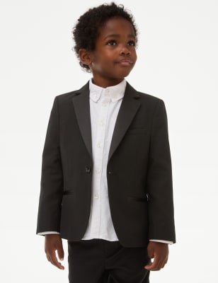 

Boys M&S Collection Tuxedo Jacket (2-8 Yrs) - Black, Black