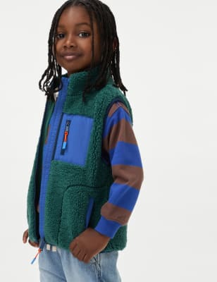 

Boys M&S Collection Borg Gilet (2-8 Yrs) - Green, Green