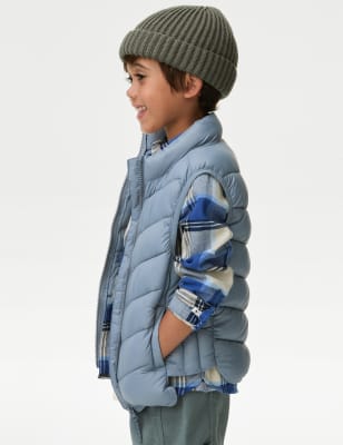 

Boys M&S Collection Stormwear™ Lightweight Padded Gilet (2-8 Yrs) - Steel Blue, Steel Blue