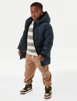 

Boys M&S Collection Stormwear™ Hooded Padded Coat (2-8 Yrs) - Navy, Navy