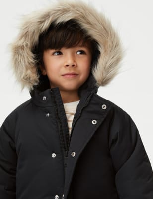 

Boys M&S Collection Stormwear™ Hooded Parka (2-8 Yrs) - Black, Black