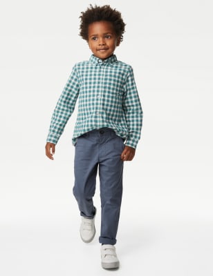 

Boys M&S Collection Cotton Rich Chinos (2-8 Yrs) - Air Force Blue, Air Force Blue