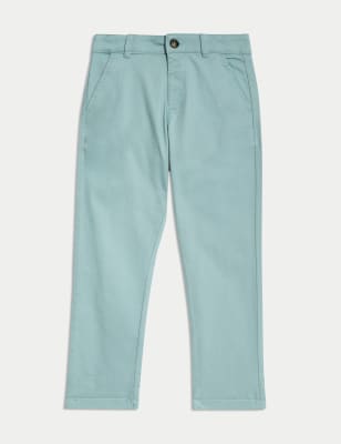 

Boys M&S Collection Cotton Rich Chinos (2-8 Yrs) - Light Green, Light Green