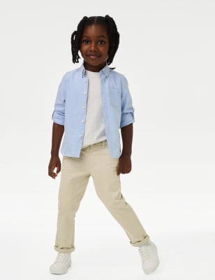 

Boys M&S Collection Cotton Rich Chinos (2-8 Yrs), Natural