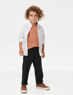 

Boys M&S Collection Cotton Rich Chinos (2-8 Yrs) - Black, Black