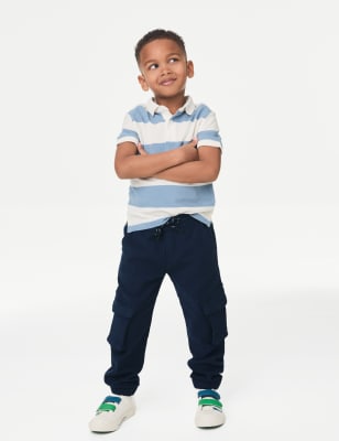 

Boys M&S Collection Cotton Rich Cargo Trousers (2-8 Yrs) - Navy, Navy