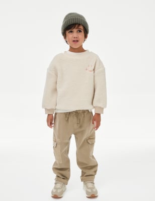 

Boys M&S Collection Cotton Rich Trousers (2-8 Yrs) - Sandstone, Sandstone