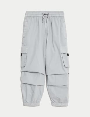 

Boys M&S Collection Relaxed Parachute Trousers (2-8 Yrs) - Light Blue, Light Blue