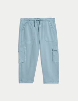 

Boys M&S Collection Pure Cotton Cargos (1-8 Yrs) - Blue, Blue