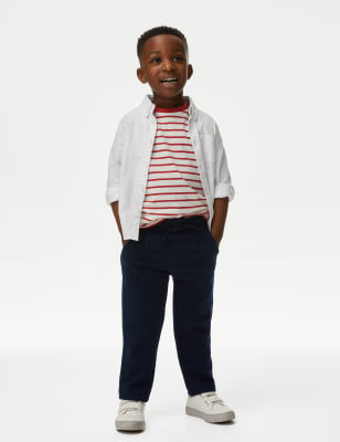 

Boys M&S Collection Cotton Blend Joggers (2-8 Yrs) - Navy, Navy