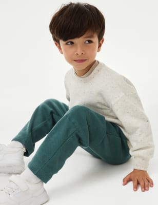 

Boys M&S Collection Pure Cotton Waffle Trousers (1-8 Yrs) - Smokey Green, Smokey Green