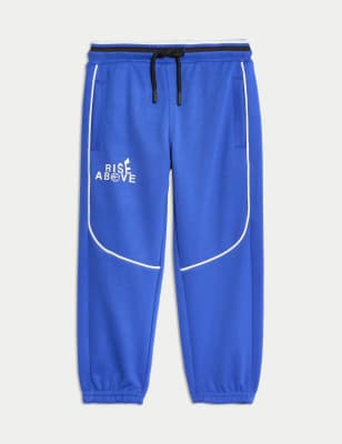 

M&S Collection Pantalones deportivos con texto (2-8 años) - Cobalt, Cobalt