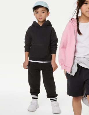 

Boys M&S Collection Cotton Rich Draw Cord Joggers (3 Mths - 7 Yrs) - Black Mix, Black Mix