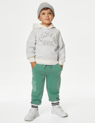 

M&S Collection Pantalón deportivo cargo 100% algodón (2-8 años) - Green, Green