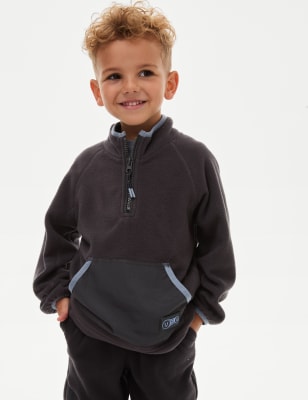 

Boys M&S Collection Half Zip Fleece (2-8 Yrs) - Carbon, Carbon