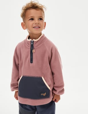 

Boys M&S Collection Half Zip Fleece (2-8 Yrs) - Terracotta, Terracotta