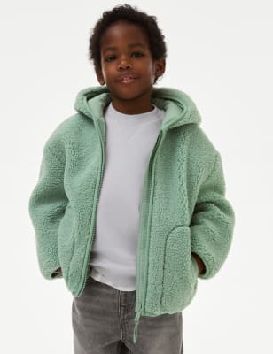 

M&S Collection Oberteil mit durchgehendem Reißverschluss und Kapuze (2-8 Jahre) - Green, Green