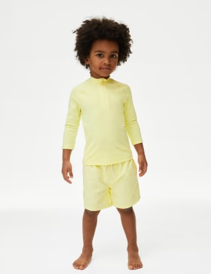 

Boys,Unisex,Girls M&S Collection 2pc Swim Set (2-8 Yrs) - Pale Yellow, Pale Yellow