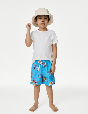 

M&S Collection Badeshorts mit „Stitch“™-Muster (2-8 J.) - Blue Mix, Blue Mix