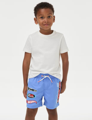 

Boys M&S Collection Hot Wheels™ Swim Shorts (2-8 Yrs) - Blue Mix, Blue Mix