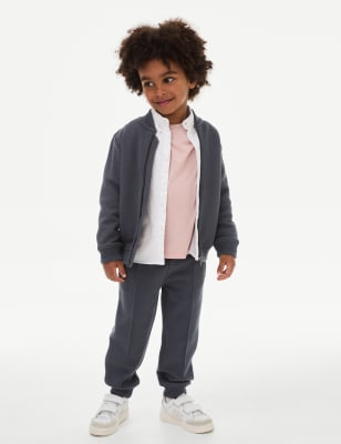 

Boys M&S Collection 2pc Bomber & Trousers Outfit (2-8 Yrs) - Charcoal, Charcoal