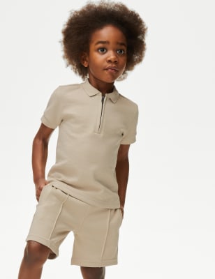 

Boys M&S Collection Polo Shirt And Shorts Set (2-8 Yrs) - Willow, Willow