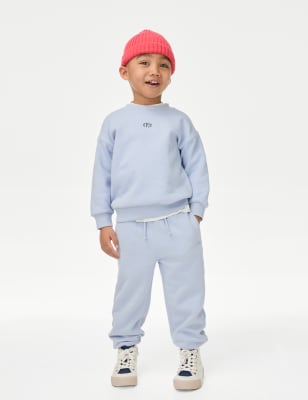 

Boys M&S Collection 2pc Cotton Rich Top & Bottom Outfit (1-16 Yrs) - Light Blue, Light Blue