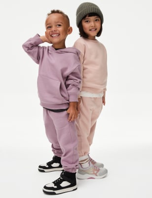 

Boys,Unisex,Girls M&S Collection Cotton Rich Joggers (2-8 Yrs) - Lilac, Lilac