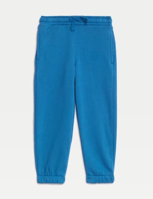 

Boys,Unisex,Girls M&S Collection Cotton Rich Joggers (2-8 Yrs) - Teal, Teal