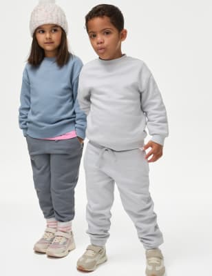 

M&S Collection Pantalón deportivo de algodón (2-8 años) - Pearl Grey, Pearl Grey