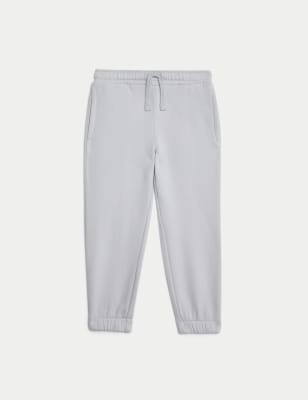 

Boys,Unisex,Girls M&S Collection Cotton Rich Joggers (2-8 Yrs) - Pearl Grey, Pearl Grey