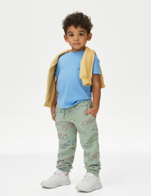 

Boys M&S Collection Cotton Rich Racing Car Joggers (2-8 Yrs) - Green Mix, Green Mix