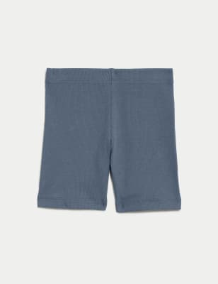 

Boys M&S Collection Cotton Rich Ribbed Cycling Shorts (2-8 Yrs) - Air Force Blue, Air Force Blue