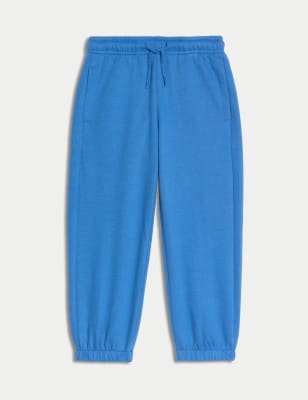 

Boys M&S Collection Cotton Rich Plain Joggers (2-8 Yrs) - Blue, Blue