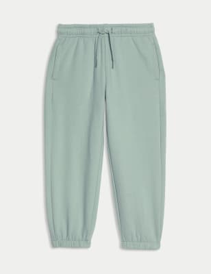 

Boys M&S Collection Cotton Rich Plain Joggers (2-8 Yrs) - Light Green, Light Green