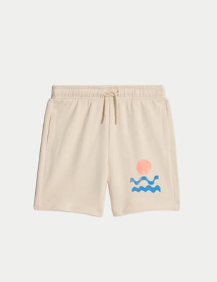 

Boys M&S Collection Cotton Rich Wave Graphic Shorts (2-8 Yrs) - Cream Mix, Cream Mix