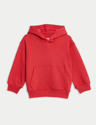 

Boys M&S Collection Cotton Rich Hoodie (2-8 Yrs) - Red, Red