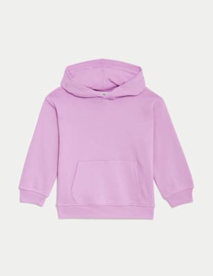 

Boys M&S Collection Cotton Rich Hoodie (2-8 Yrs) - Purple, Purple