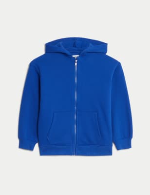 

Boys M&S Collection Cotton Rich Zip Hoodie (2-8 Yrs) - Bright Blue, Bright Blue